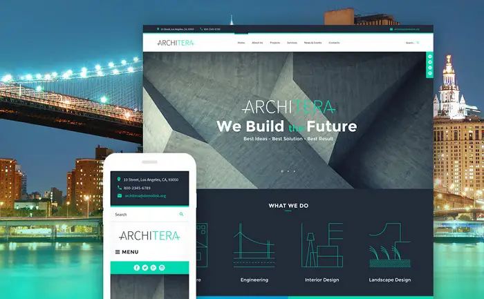 Byggefirma Responsive Multipage Website Template