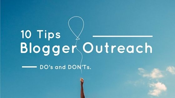 Blogger Outreach e-mail tips