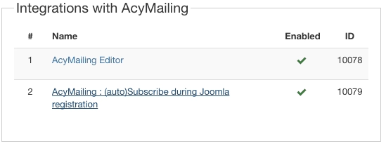Activer l'abonnement automatique lors de l'enregistrement Joomla