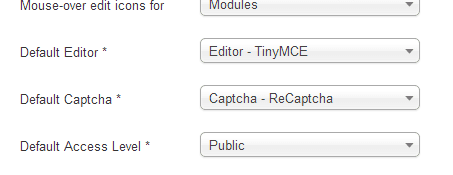 Enable ReCaptcha in Joomla Global Configuration