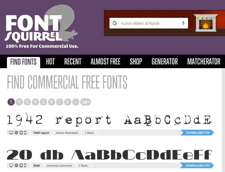 find fontsquirrel fonts