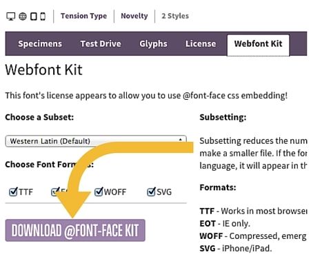 Fontsquirrel Download Font Face Kit