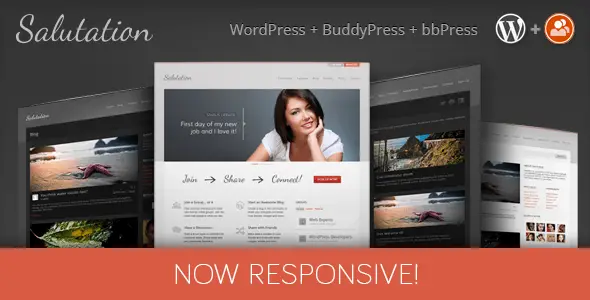 Hälsning - Resposivt Wordpress Buddypress-tema