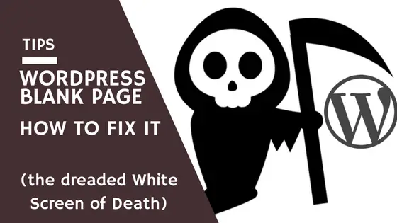 Página em branco do WordPress