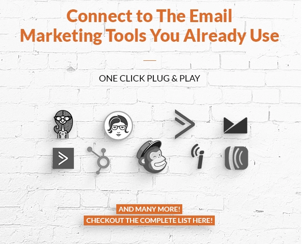 Conecte el complemento WordPress Popup a las herramientas de marketing por correo electrónico