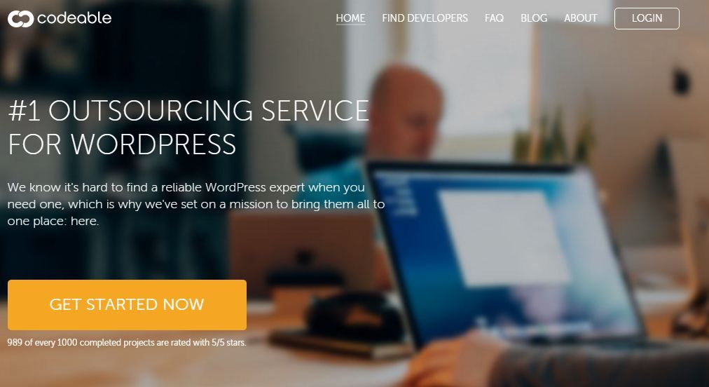 kodbar för outsourcing av WordPress-utveckling
