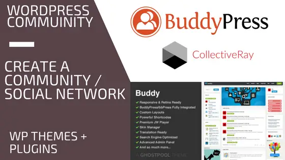 Temas do WordPress Community Social Buddypress