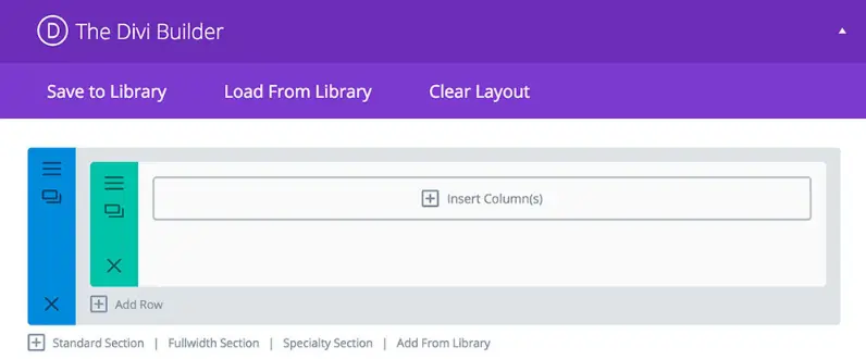 Creating page with ElegantThemes Drag and Drop pagebuilder