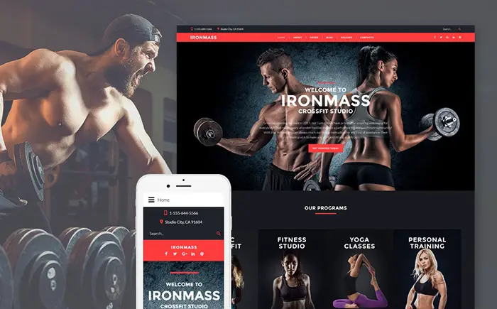 Fitness Joomla Template