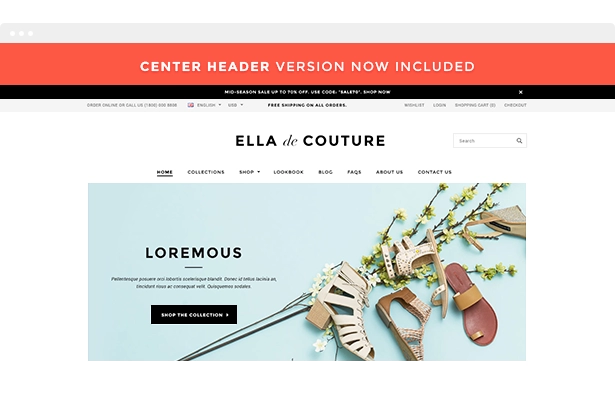 Ella responsiv shopify-skabelon