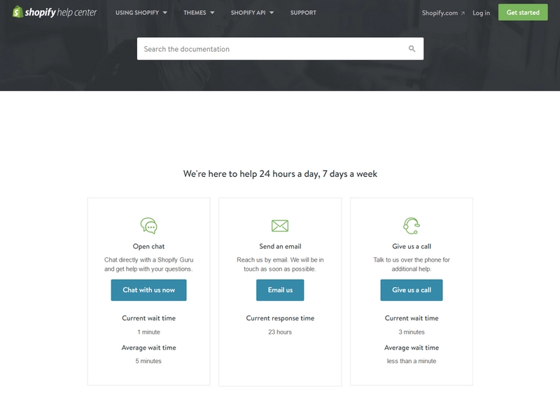 shopify support
