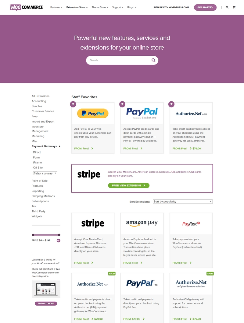 woocommerce betalingsmetoder