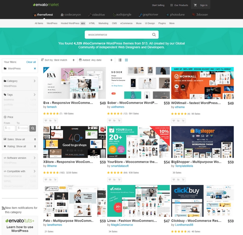 woocommerce-temaer