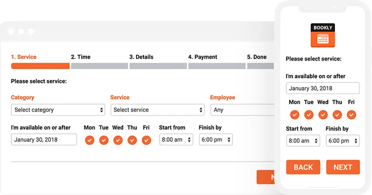 Service auswählen
