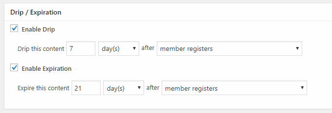 regler drypper udløber