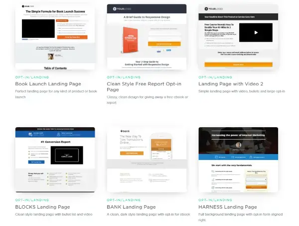 OptimizePress Landing page templates