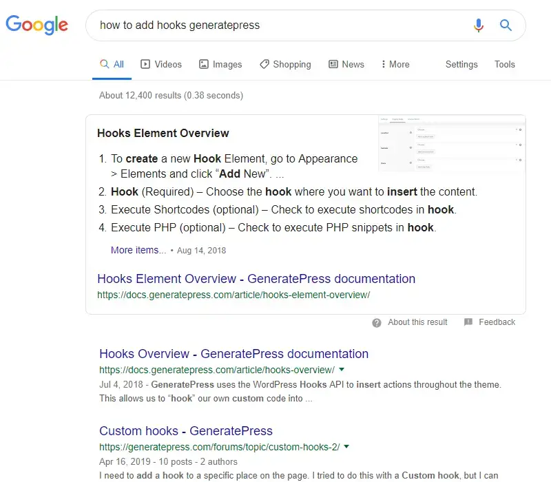 recherche google gp doc