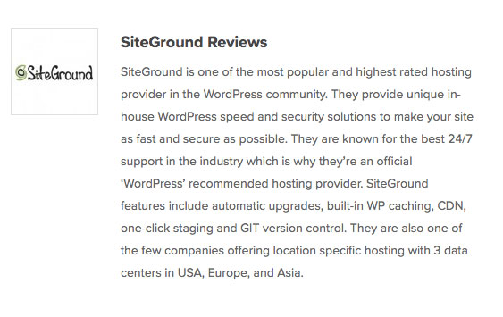 siteground témoignages