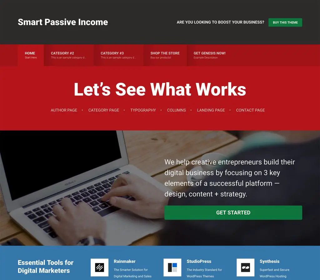 thème pro de revenu passif intelligent