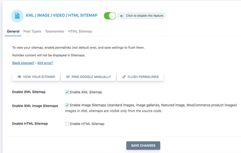 Sitemaps XML et HTML