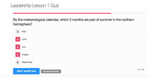 Question de quiz avancé