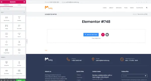 Page and Post Settings
