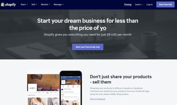 Shopify indstillinger