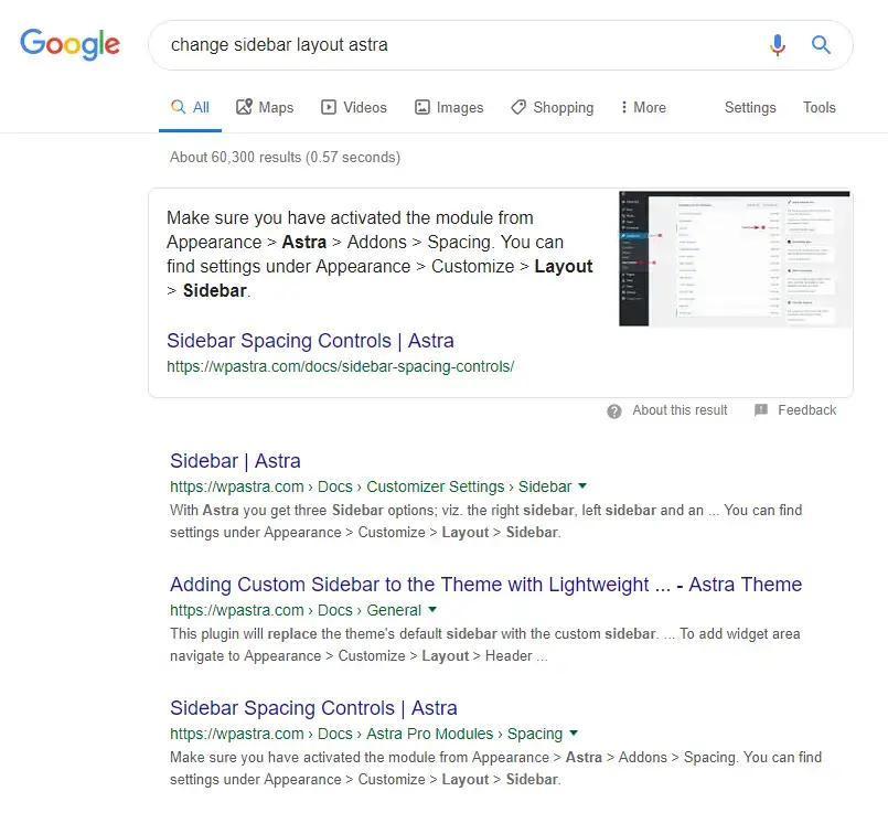 recherche google