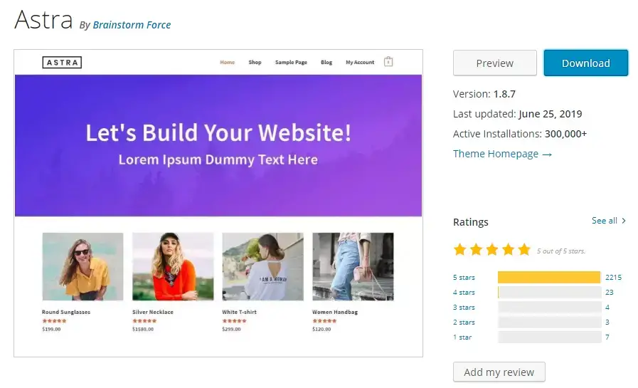 Wordpress einkunnir