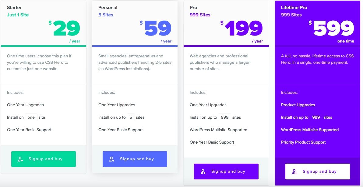 precios de csshero