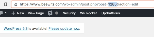 WordPress-Seiten-ID