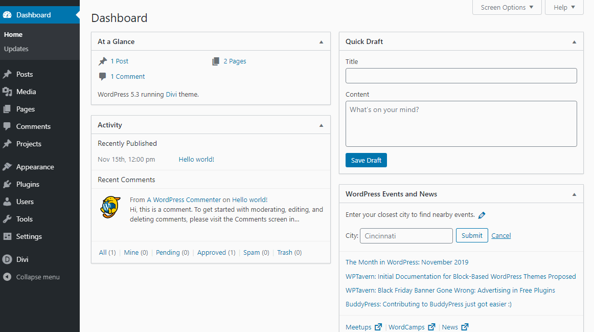 Zugriff auf Theme Builder