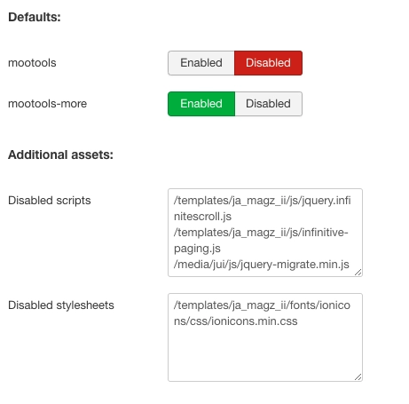 mootools enabler disabler