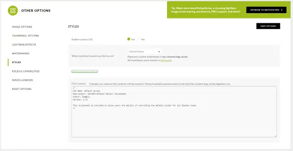 CSS personnalisé