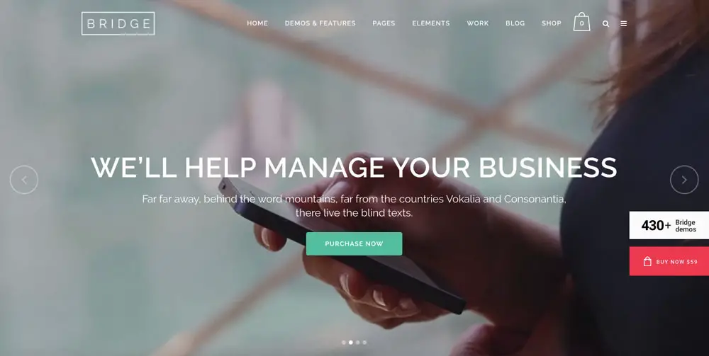bridge with video slider homepage