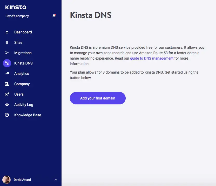 kinsta dns amazon -reitti 53