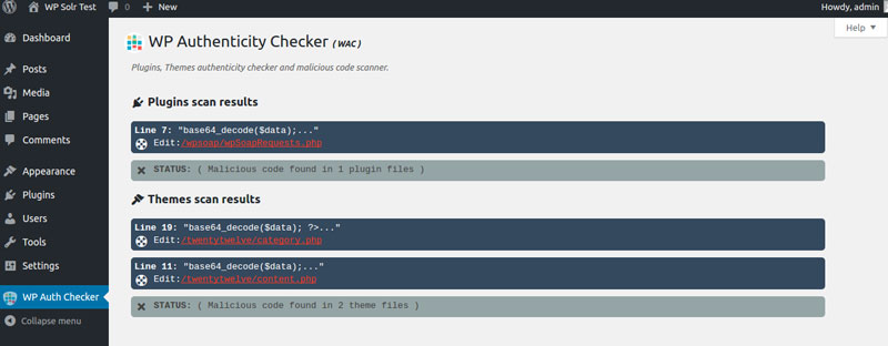 wp authenticity checker
