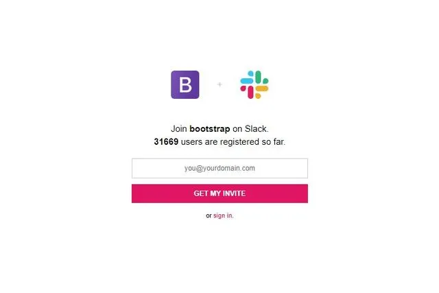 Bootstrap Slack group
