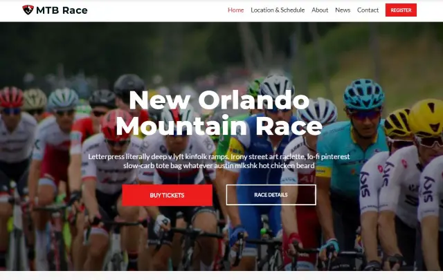 Neve Mountain Bike Race theme