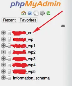 database name