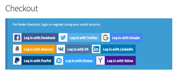 woocommerce social login checkout
