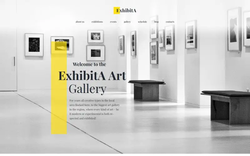exposeren kunstgalerie responsief wordpress thema