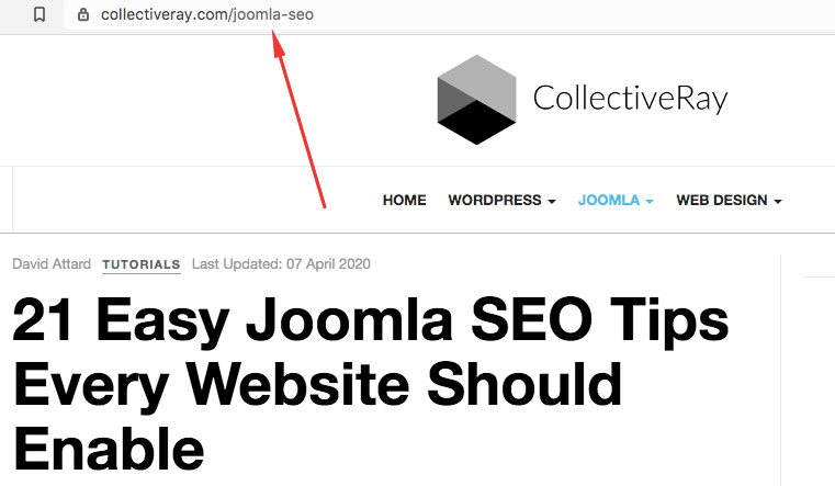 URL joomla sef