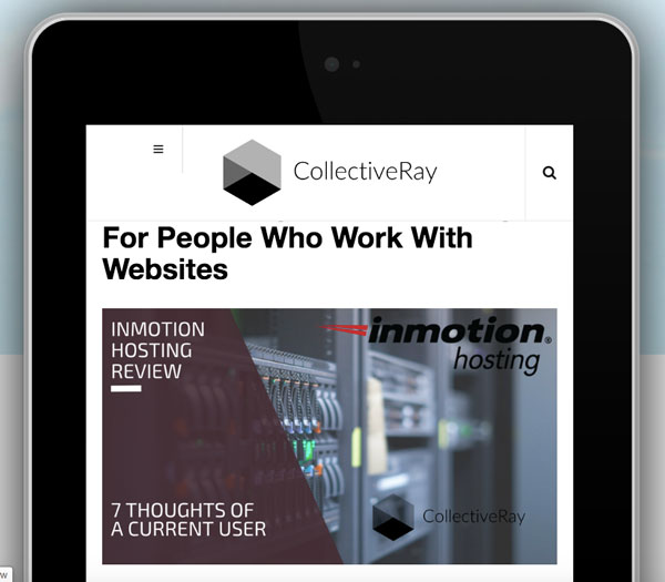 site Web réactif pour mobile