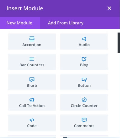 modules divi