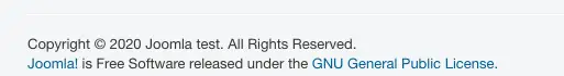 copyright informatie voettekst