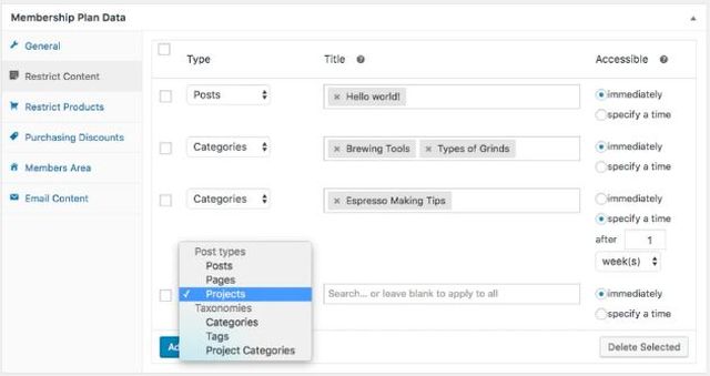 Opret en WooCommerce Memberships plan