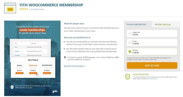 YITH WooCommerce Membership