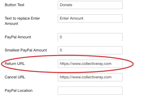 Vefslóð fyrir Paypal aftur