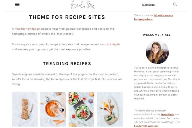 StudioPress Foodie Pro